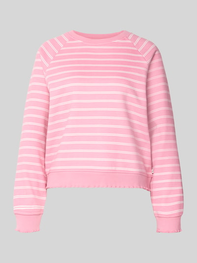 Tom Tailor Denim Regular Fit Sweatshirt aus Baumwoll-Mix Pink 2