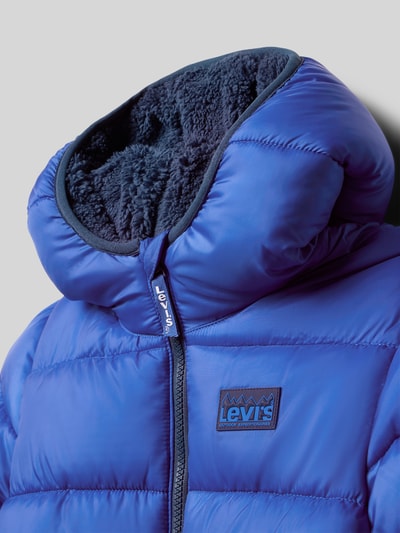Levi’s® Kids Regular Fit Jacke in Stepp-Optik Modell 'Sherpa' Blau 2