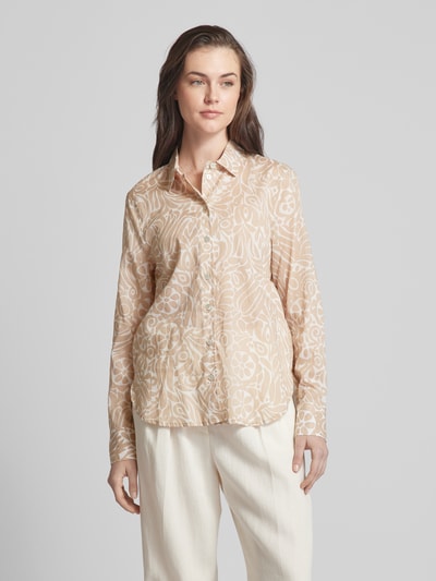 Christian Berg Woman Bluse mit Allover-Print Sand 4