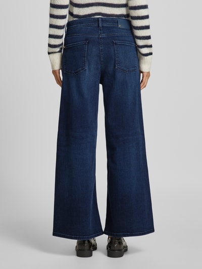 Cambio Flared jeans met verkort model, model 'PALAZZO' Donkerblauw - 5