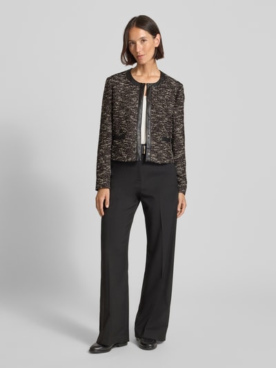 Betty Barclay Blazer in Bouclé-Optik Dunkelbraun 1
