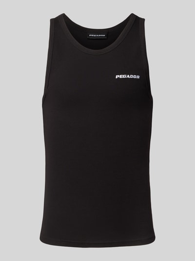 Pegador Tanktop mit gerippten Abschlüssen Black 2