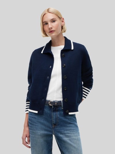 Tommy Hilfiger Relaxed Fit Strickjacke aus reiner Baumwolle Marine 4