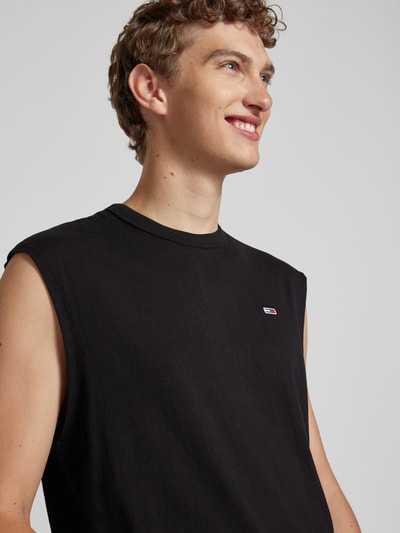 Tommy Jeans Tanktop mit Label-Stitching Black 3