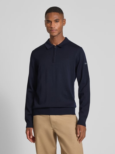 MAERZ Muenchen Gebreide pullover van merinowol Marineblauw - 4