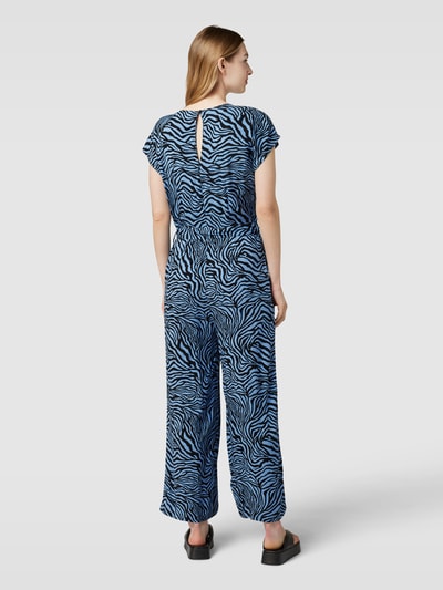 B.Young Jumpsuit aus reiner Viskose mit Animal-Print Modell 'Joella' Bleu 5