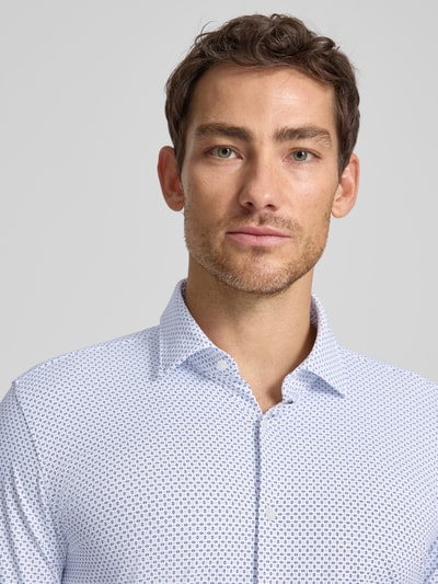 HUGO Slim Fit Businesshemd mit Allover-Print Modell 'KENNO' Weiss 3