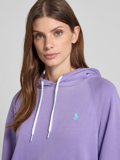 Polo Ralph Lauren Oversized Hoodie mit Kapuze Lila 3