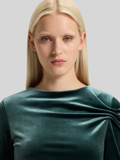 HUGO Slim Fit Maxikleid aus Samt Modell 'NARTECO' Dunkelgruen 3