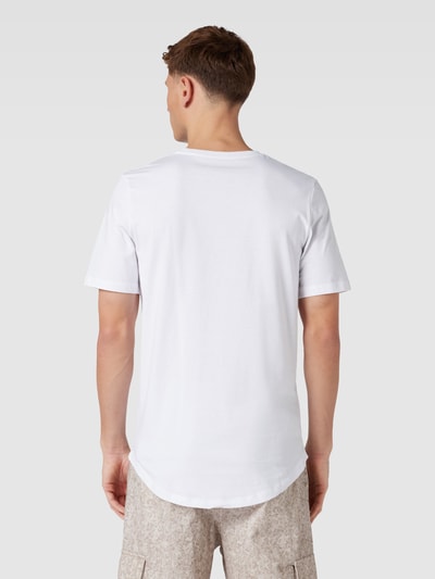 Jack & Jones T-shirt z zaokrąglonym dołem model ‘ENOA’ Biały 5