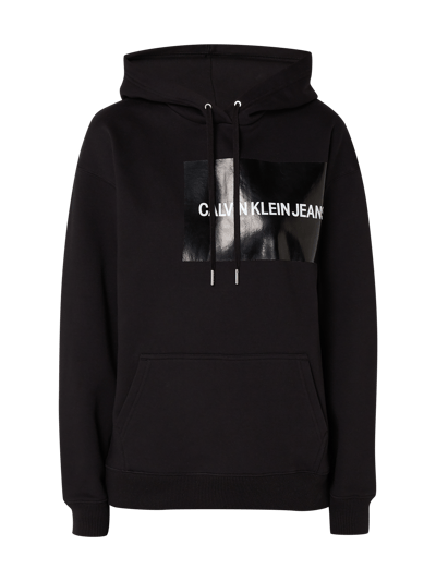 Calvin Klein Jeans Hoodie mit Kontrastbesatz  Pflaume 2