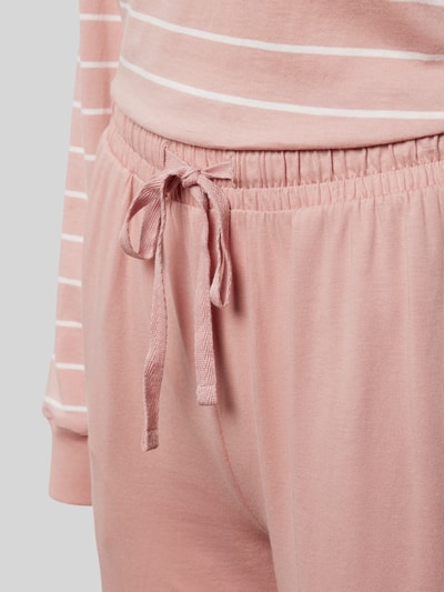 Marc O'Polo Comfort fit pyjama met labelprint Rosé - 2