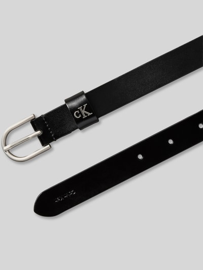CK Calvin Klein Riem van echt leer met logodetail Zwart - 2