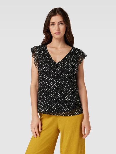 Zero Blusenshirt mit Allover-Print Black 4