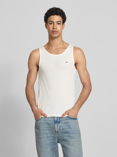 Tommy Jeans slim fit tank top van zuivere katoen in set van 2 Offwhite - 4