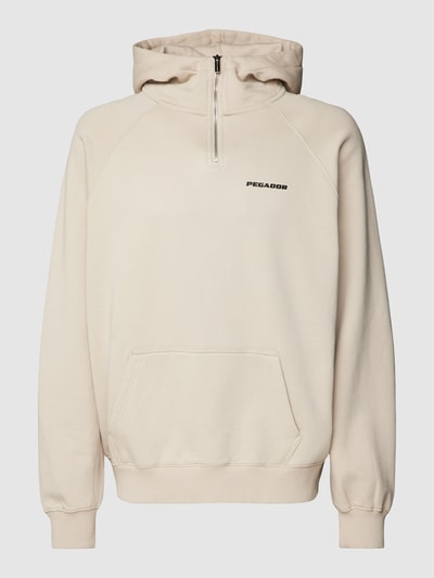 Pegador Oversized hoodie met korte ritssluiting Offwhite - 2