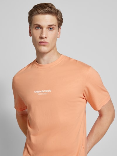 Jack & Jones T-shirt z okrągłym dekoltem model ‘JORVESTERBRO’ Pomarańczowy 3