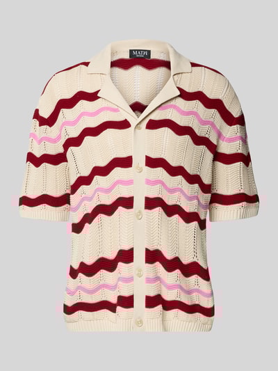 Review X MATW Regular fit vrijetijdsoverhemd met reverskraag Ecru gemêleerd - 2