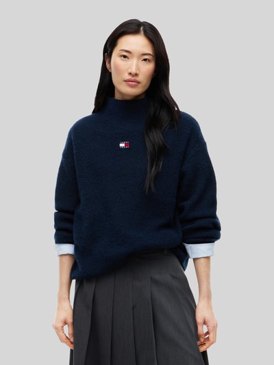 Tommy Jeans Relaxed Fit Pullover mit Alpaka-Anteil Marine 4