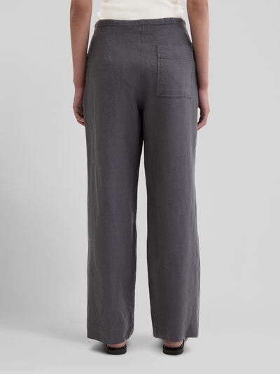 Marc O'Polo Straight Fit Leinenhose aus reinem Leinen Dunkelgrau 5