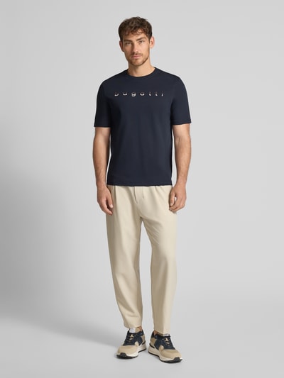 bugatti T-Shirt mit Rundhalsausschnitt Marine 1