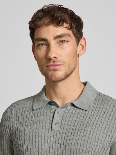 MCNEAL Gebreide pullover met polokraag Middengrijs gemêleerd - 3