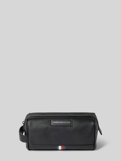 Tommy Hilfiger Kulturtasche mit Label-Patch Modell 'BUSINESS' Black 1