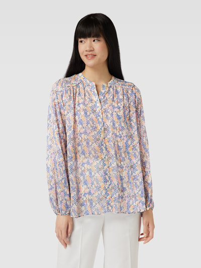 Second Female Overhemdblouse met all-over motief Blauw - 4