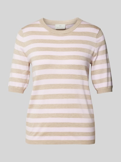 Kaffe T-Shirt aus Viskose-Mix mit Rundhalsausschnitt Modell 'Mala' Pink 2