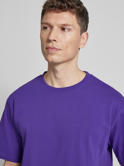 ARMEDANGELS Relaxed Fit T-Shirt aus Bio-Baumwoll-Mix Modell 'MAARKOS' Violett 3