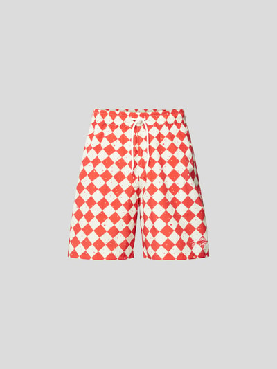 Billionaire Boys Club Shorts mit Karomuster Rot 2