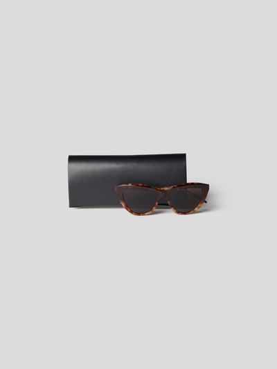 Saint Laurent Unisex Sonnenbrille im Cat-Eye-Stil Gold 5