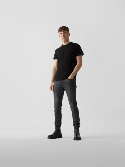 Tigha X Stylebop Jeans im Distressed-Look  Dunkelgrau 1