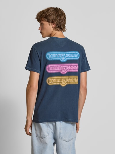 Tommy Jeans Regular Fit T-Shirt aus reiner Baumwolle Marine 4