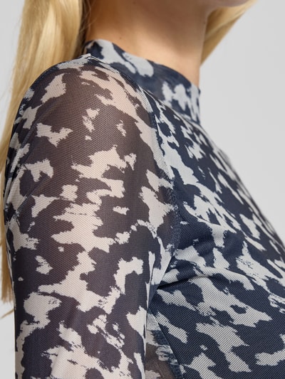 Only Langarmshirt mit Stehkragen Modell 'ERICA' Blau 3