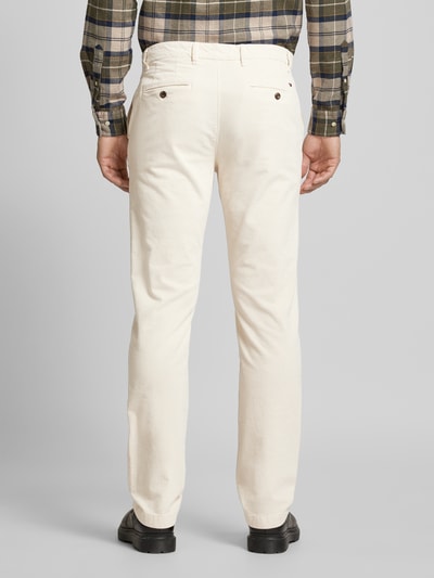 Tommy Hilfiger Regular fit corduroy broek met riemlussen, model 'DENTON' Offwhite - 5