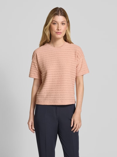 Jake*s Collection T-shirt z okrągłym dekoltem Łososiowy 4