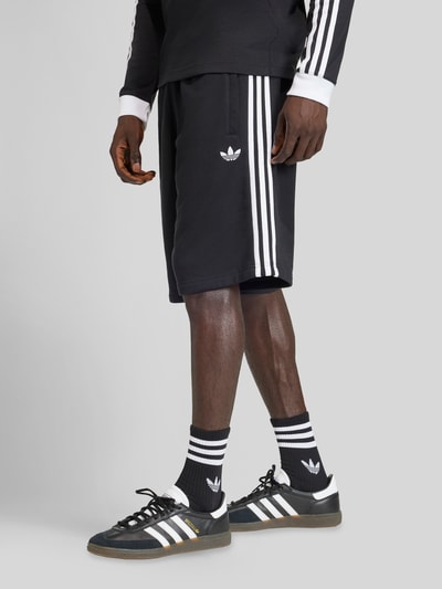 adidas Originals Regular Fit Sweatshorts mit Logo Detail Black 4
