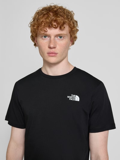 The North Face T-Shirt mit Label-Print Black 3