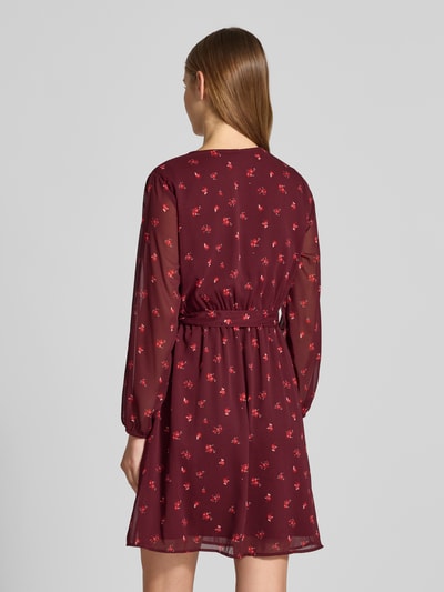 Only Tailliertes Freizeitkleid mit Ballonärmeln Modell 'CERA' Bordeaux 5