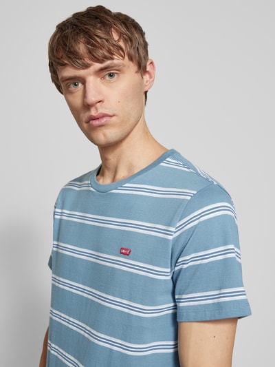 Levi's® T-Shirt mit Label-Stitching Jeansblau 3