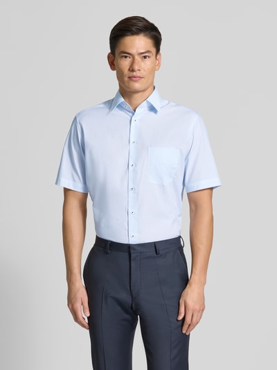 ETERNA Modern Fit Business-Hemd mit Kentkragen Hellblau 4