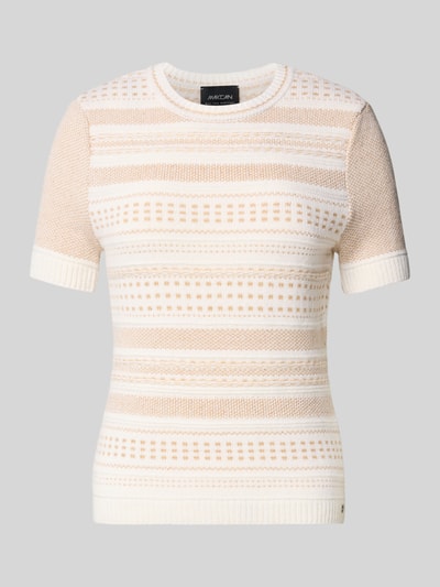 Marc Cain Strickpullover mit gerippten Abschlüssen Offwhite 2