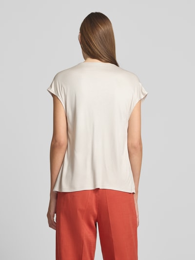 s.Oliver BLACK LABEL Relaxed fit blouseshirt van materiaalmix Beige - 5