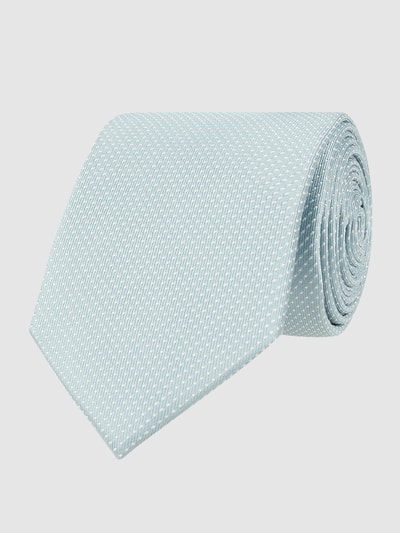 Christian Berg Men Seidenkrawatte mit Polka Dots Mint 1