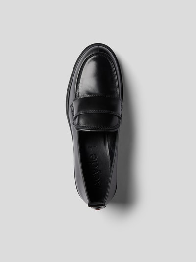 Aeyde Penny Loafer mit Mokassin-Naht Schwarz 6