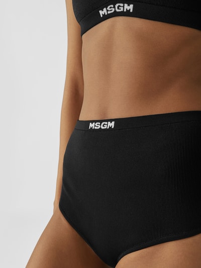 MSGM High Waist Slip Schwarz 3