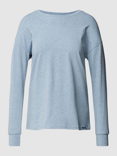 Skiny Longsleeve mit Label-Patch Modell 'Every Night' Blau 2