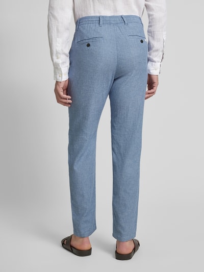SELECTED HOMME Slim Tapered Fit Hose mit Leinen-Anteil Modell 'BRODY' Hellblau 5