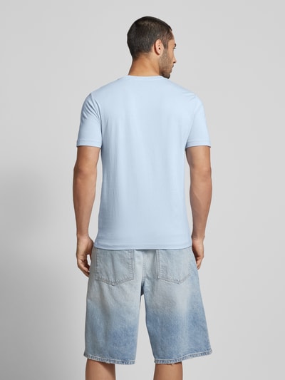 Tom Tailor Denim T-shirt met labelprint, model 'Type H' Lichtblauw - 5